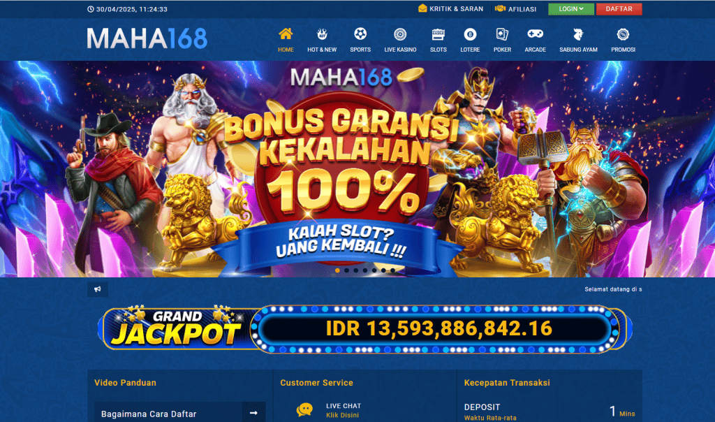 gambar ini adalah contoh Metode Deposit & Withdraw di Maha168